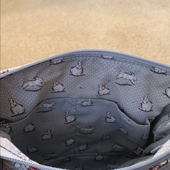 Vera Bradley Quilted Gray Crossbody Bag with Polar Bear Print - Picture 10 of 15